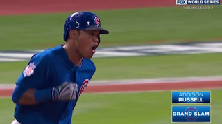 Addison Russell Put Cleveland In The Trash Can With A Big Ole Grand Slam